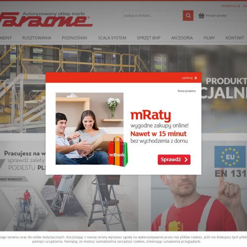 Rusztowanie faraone top system w Gdańsku