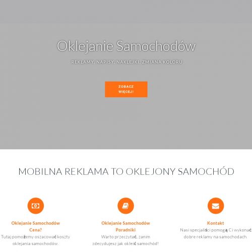 Reklamy na samochodach dostawczych - Kraków