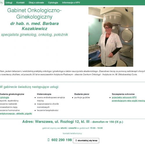 Onkolog radioterapeuta bemowo - Warszawa