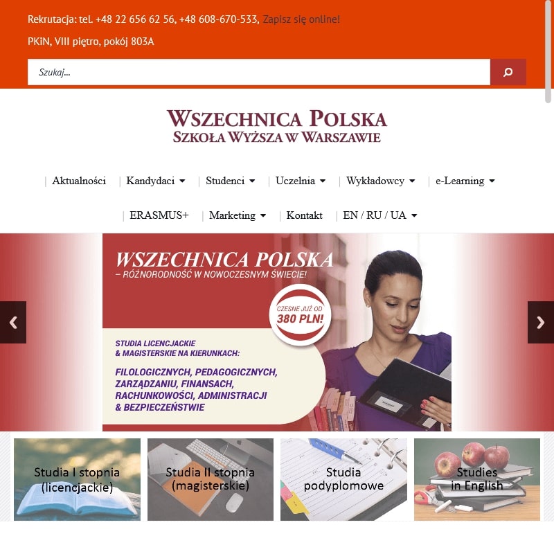 Warszawa - tanie studia zaoczne