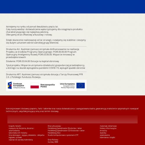 Warszawa - druk folderów