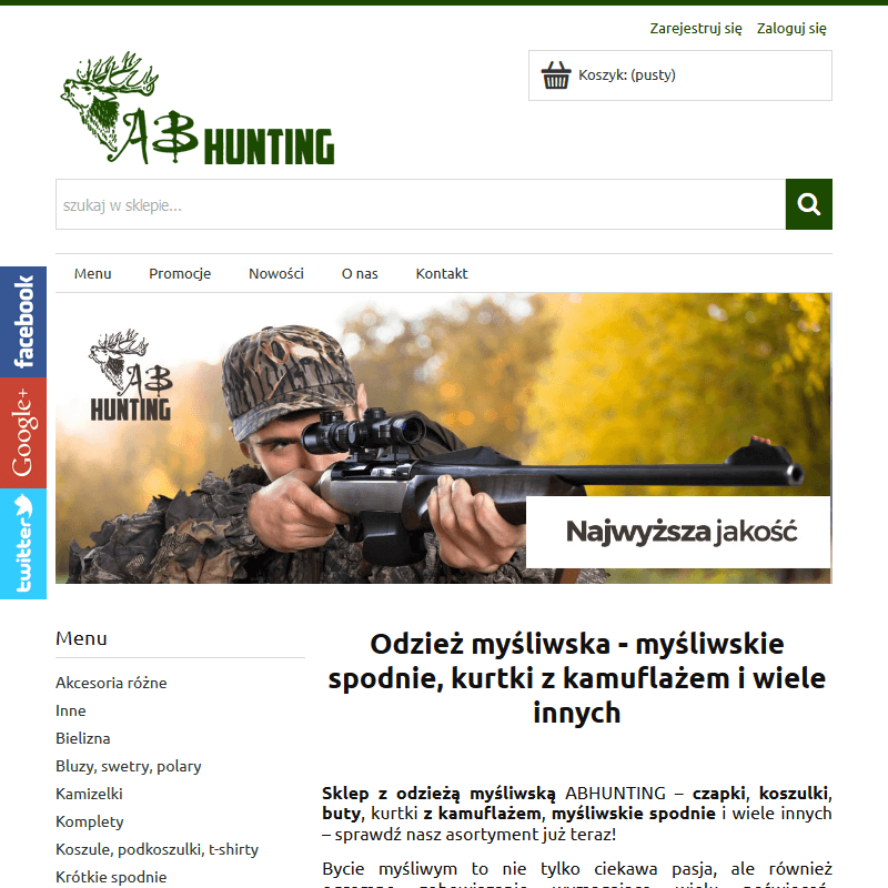 Spodnie myśliwskie kamuflaż leśny