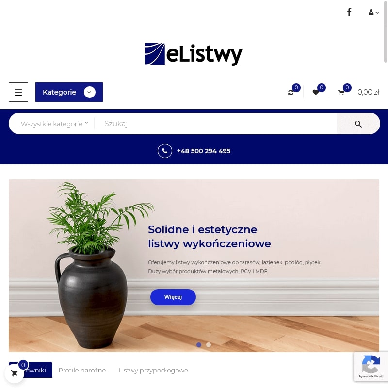 Listwy dylatacyjne podłogowe