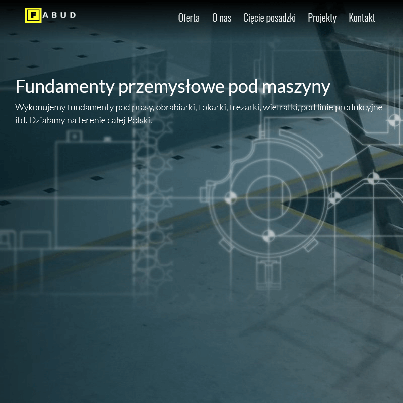 Fundament pod frezarkę w Wrocławiu