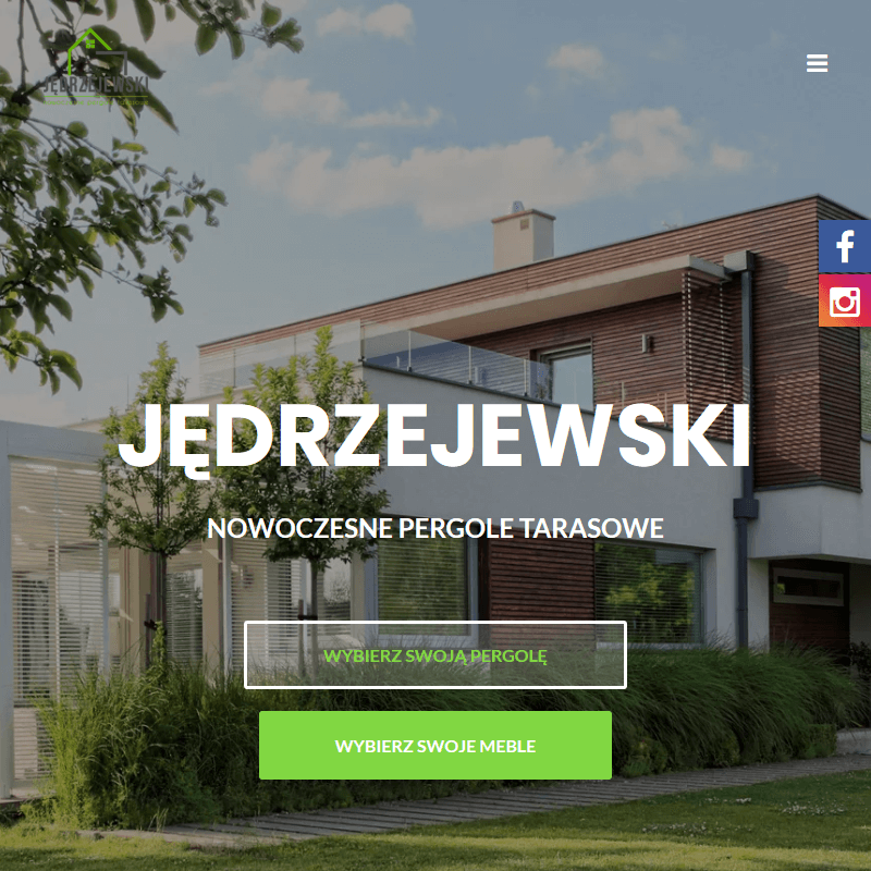 Nowoczesna pergola drewniana